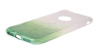 Накладка силиконовая Aspor Rainbow Collection с отливом iPhone 7/8/SE Зеленый - фото, изображение, картинка