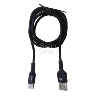 USB кабель Type-C Aspor A123 (1,2м) (2,1А) Черный - фото, изображение, картинка