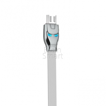 USB кабель Micro HOCO U14 Steel Man (1,2м) Серый - фото, изображение, картинка