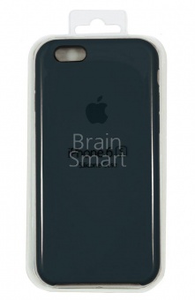 Накладка Silicone Case Original iPhone 6/6S (15) Тёмно-Серый - фото, изображение, картинка
