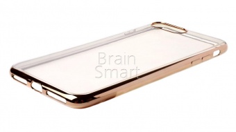 Накладка силиконовая UMi с окантовкой iPhone 7 Plus/8 Plus Золотой - фото, изображение, картинка