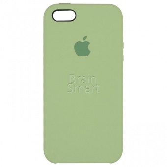 Накладка Silicone Case Original iPhone 5/5S/SE  (1) Оливковый - фото, изображение, картинка