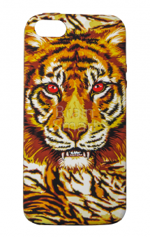 Накладка силиконовая Umku iPhone 5/5S/SE Тигр(3) - фото, изображение, картинка