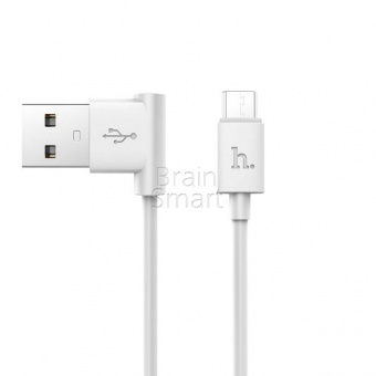 USB кабель Micro HOCO UPM10L Shape (1,2м) Белый - фото, изображение, картинка