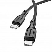 Кабель USB-C to USB-C Borofone BX66 Silicone 60W (1м) Черный* - фото, изображение, картинка