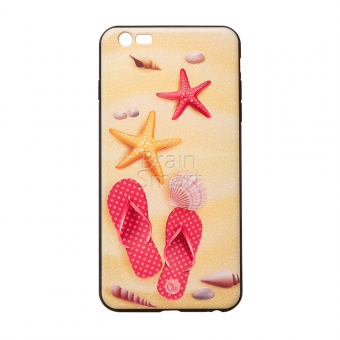 Накладка силиконовая Oucase Style Series iPhone 6 Plus (FG-021) Пляж - фото, изображение, картинка