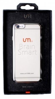 Накладка силиконовая UMi с окантовкой iPhone 6 Серебряный - фото, изображение, картинка
