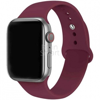 Ремешок силиконовый Sport для Apple Watch (42/44мм) M (52) Вишневый - фото, изображение, картинка