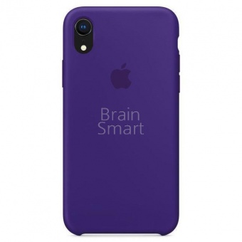 Накладка Silicone Case Original iPhone XR (30) Тёмно-Сиреневый - фото, изображение, картинка
