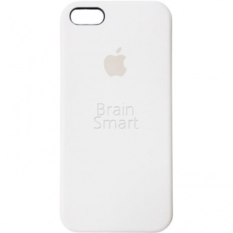 Накладка Silicone Case Original iPhone 5/5S/SE  (9) Белый - фото, изображение, картинка