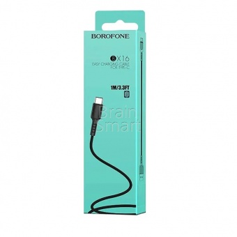 USB кабель Type-C Borofone BX16 3,0A (1м) Черный* - фото, изображение, картинка