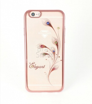 Накладка пластик Kingxbar Foliflora Series- Elegant Swarovski iPhone 7 Plus Розовый