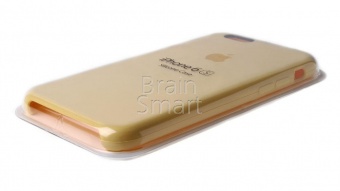Накладка Silicone Case Original iPhone 6/6S  (4) Жёлтый - фото, изображение, картинка