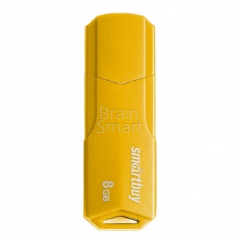 USB 2.0 Флеш-накопитель 8GB SmartBuy Clue Желтый* - фото, изображение, картинка