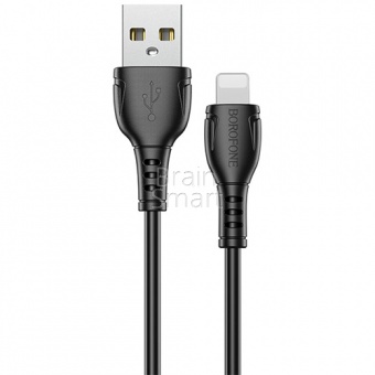 USB кабель Lightning Borofone BX51 Triumph (1м) Черный - фото, изображение, картинка