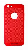Накладка пластиковая UMI перфорированая Soft Touch iPhone 6 Красный