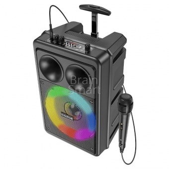 Колонка Bluetooth Borofone  BP9 Karaoke Черный* - фото, изображение, картинка