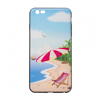 Накладка силиконовая Oucase Style Series iPhone 6 Plus (FG-024) Пляж - фото, изображение, картинка