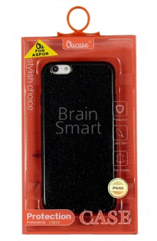Накладка силиконовая Oucase Gold Powder Series iPhone 6/6S Черный - фото, изображение, картинка
