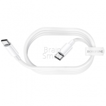 Кабель USB-C to USB-C Borofone BX44 100W/5A (2м) Белый* - фото, изображение, картинка