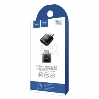 Переходник OTG USB/Type-C HOCO UA5 Черный - фото, изображение, картинка