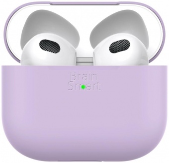 Чехол Silicone case для Apple Airpods 3 Сиреневый* - фото, изображение, картинка