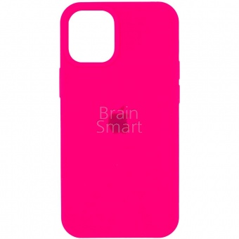 Накладка Silicone Case Original iPhone 12/12 Pro (47) Ярко-Розовый - фото, изображение, картинка