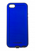 Накладка силиконовая Motomo полоски iPhone 5/5S/SE Синий