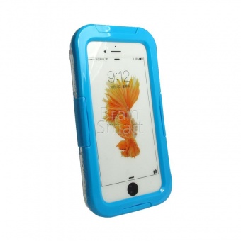 Чехол водонепроницаемый (IP-68) iPhone 7/8 Голубой - фото, изображение, картинка
