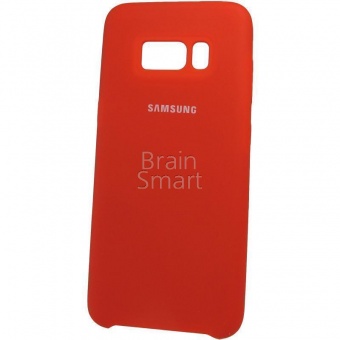 Накладка Silicone Case Samsung Galaxy S8 (14) Красный - фото, изображение, картинка