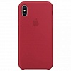 Накладка Silicone Case Original iPhone X/XS (36) Красная Роза - фото, изображение, картинка