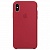 Накладка Silicone Case Original iPhone X/XS (36) Красная Роза - фото, изображение, картинка