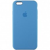 Накладка Silicone Case Original iPhone 6/6S (53) Голубая Хризантема - фото, изображение, картинка