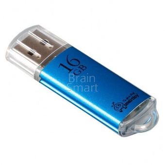 USB 2.0 Флеш-накопитель 16GB SmartBuy V-Cut Синий - фото, изображение, картинка