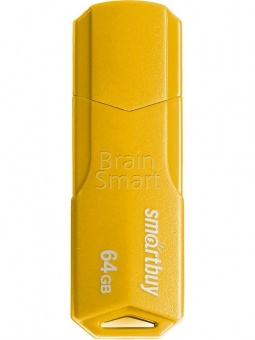 USB 2.0 Флеш-накопитель 64GB SmartBuy Clue Желтый* - фото, изображение, картинка