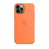 Накладка Silicone Case Original iPhone 12 Pro Max  (2) Оранжевый - фото, изображение, картинка