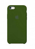Накладка Silicone Case Original iPhone 5/5S/SE (48) Армейский Зеленый - фото, изображение, картинка