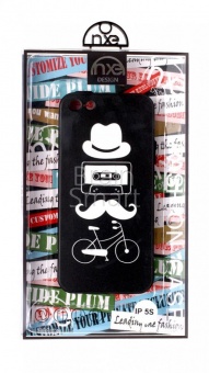 Накладка силиконовая NXE iPhone 5/5S/SE Hipster (1328) - фото, изображение, картинка
