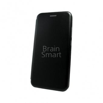 Книжка кожа Brauffen Xiaomi Redmi 6 Pro/Mi A2 Lite Черный тех.упак - фото, изображение, картинка