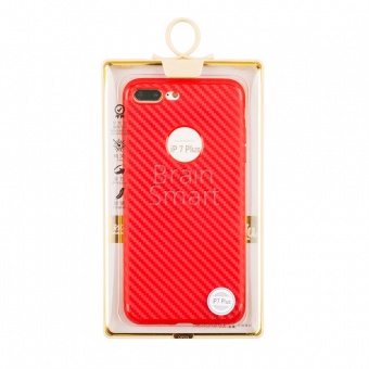 Накладка силиконовая Oucase Ferrari Series iPhone 7 Plus/8 Plus Красный - фото, изображение, картинка