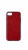 Накладка силиконовая с кожаной вставкой iPhone 7/8 Красный - фото, изображение, картинка