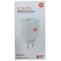 СЗУ Xiaomi Power Adapter Suit Copy PD67W + кабель Type-C to Type-C Белый* - фото, изображение, картинка