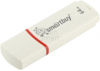 USB 2.0 Флеш-накопитель 64GB SmartBuy Crown Белый - фото, изображение, картинка