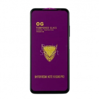Стекло тех.упак. OG Purple Xiaomi Redmi 10/POCO M3 Pro Черный - фото, изображение, картинка