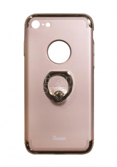 Накладка силиконовая Oucase Passat Series iPhone 7/8 С кольцом Золотой - фото, изображение, картинка