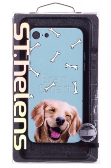 Накладка силиконовая ST.helens iPhone 7/8 Пес с косточкой - фото, изображение, картинка
