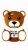 Накладка силиконовая Big iPhone 5/5S/SE Медведь Коричневый - фото, изображение, картинка