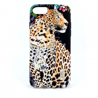 Накладка силиконовая Luxo фосфорная iPhone 7/8 Леопард D5 - фото, изображение, картинка