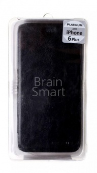 Книжка Explay Platinum "Ultraslim" кожа iPhone 6 Plus Черный - фото, изображение, картинка