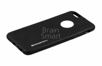 Накладка силиконовая Goospery Soft touch iPhone 6S Черный - фото, изображение, картинка